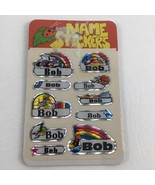 Name Sticker Sheet Bob Personalize Decal Specialties Vintage 1980&#39;s - £11.64 GBP