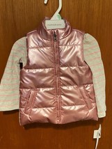 Calvin Klein Pink 2 Piece Set (Top &amp; Vest ONLY/NO PANTS) 18 Months *NEW* qq1 - £27.64 GBP