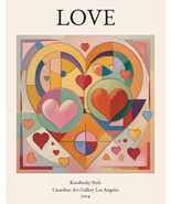 LOVE - KANDINSKY STYLE GEOMETRIC POSTER - CASSOLINO - KRUGERS POSTERS (2... - $19.00+