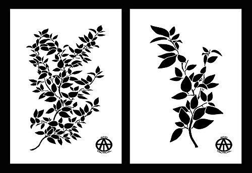 Acid Tactical 2PACK Mylar Camo Leaf Stencils Camouflage Jon Boat Paintin... - $10.77