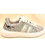 Rock and Roll Style Glitter Sneakers John Richmond Sz:EU-38/US-8 Silver ... - £101.61 GBP