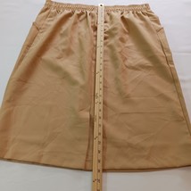 Koret Women's Beige/Tan Elastic Waist Pull On Side Pockets Skirt Size 18P image 11