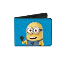 Despicable Me Minion Tom Image Waving Two-Sided Bi-Fold Wallet NEW UNUSED - $14.49