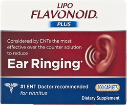 Lipo-Flavonoid Plus Dietary Supplement Ear Health, 100 Count (Pack of 2) - £71.93 GBP