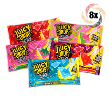 8x Packs Juicy Drop Pops Assorted Flavor Chewy Taffy Sour Gel Candy | 2.... - £23.32 GBP