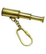 Lots Of 100 Brass Telescope Key Chain 3&quot; - Nautical Gift - Brass Key Rin... - $159.00