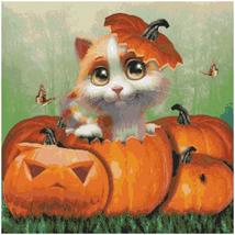 Thanksgiving cross stitch patterns/ Sweet Kitten Halloween 5 - £7.05 GBP