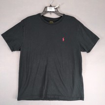 Polo Ralph Lauren Men&#39;s M Black T-Shirt Red Pony Logo Short Sleeve Y2K P... - $22.00
