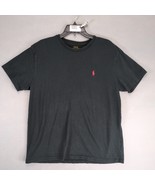 Polo Ralph Lauren Men&#39;s M Black T-Shirt Red Pony Logo Short Sleeve Y2K P... - $404.25 MXN