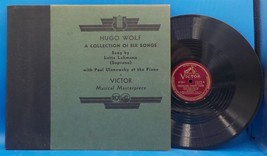 Lotte Lehmann (in German) 78RPM 10&quot; Record Set &quot;Hugo Wolf Six Songs&quot; EE+ to E-  - £14.80 GBP