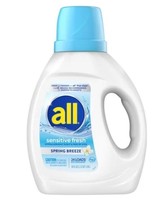 all Sensitive Fresh Liquid Laundry Detergent, Spring Breeze Scent, 36 Fl. Oz. - £8.05 GBP