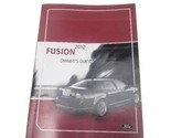  FUSION    2012 Owners Manual 447199  - $39.70