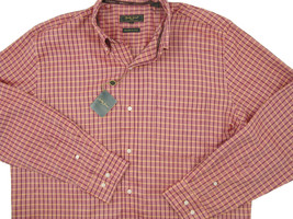 NEW $185 Bobby Jones Collection Shirt!  L   *Italian Fabric*  *Red Plaid* - £53.72 GBP