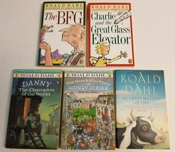 5 ROALD DAHL Children Books Lot: BFG Danny Champion of World Charlie Henry Sugar - £7.83 GBP