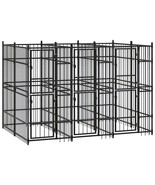  Dog Kennel Black Powder-coated Steel Durable Dog Kennel - $2,658.12 CAD