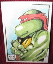2019 Topps Art Of Teenage Mutant Ninja Turtles Sketch Card Raphael By Dumarquez - £55.95 GBP