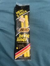 BIC Vintage 1985 Brite Liner Fluorescent Yellow Ink 2-pack Highlighter M... - $29.69