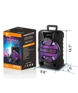 Reiko 12&quot; Standing Portable Bluetooth Wireless Speaker with LED Lights, ... - $2,580.70 MXN