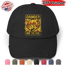 Zenitsu Funny Distressed Cap Hat Demon Slayer Anime Manga Japanese 100% ... - $24.99