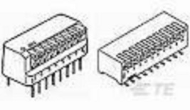 2 pack 435802-9 amp dip switch 8 position side act sld te connect  - $5.37