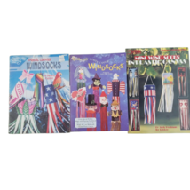 Plastic Canvas Windsocks Leaflet Lot of 3 Holiday USA Flag Parrot Halloween xmas - £14.94 GBP