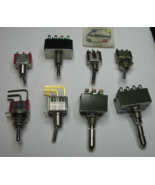 Miniature Toggle Switch Assortment Various Types Grab-bag Lot - NOS Qty 8 - $9.49