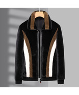 Winter Men&#39;s Warm Mink Fur Jacket Coat - £72.41 GBP+