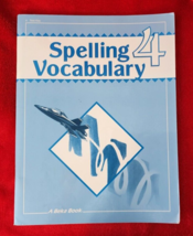 Abeka A Beka Book SPELLING VOCABULARY 4 TEST KEY 2nd Ed pb 60062010 - £7.32 GBP