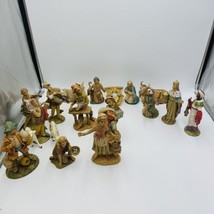 Vintage Large Fontanini depose Italy nativity set 8” 18 Pieces Solid - £277.83 GBP