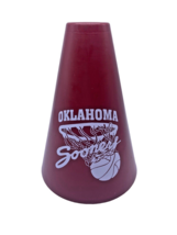 OU Basketball Megaphone 7&quot; Oklahoma Sooners Vintage 80s 90s Plastic Rare - £66.31 GBP