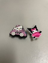 Hello Kitty Jibbitz Lot 2 Pink Car Heart Rare  - £7.18 GBP