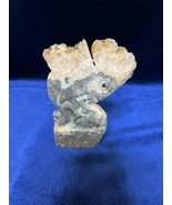 Agate Crystal Cluster Lizard Iguana Carving - $277.80 MXN