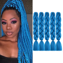 Doren Jumbo Braids Synthetic Hair Extensions 5pcs, A30 Blue - $22.94