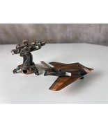 2 Military Metal Pencil Sharpeners f-117a Stealth Fighter and Machine Gun - $14.84