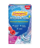 Emergen-C Hydration Plus Electrolyte Supplement Powder Mix, Raspberry, 1... - $39.59