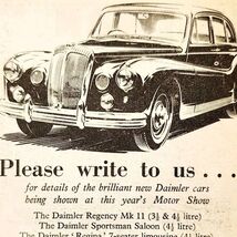 1954 OD Cars Belfast Ireland Daimler Dealership Advertisement Automobili... - $363.77 MXN