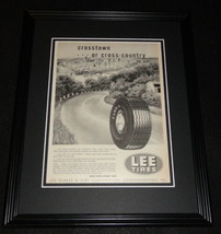 1951 Lee Tires Framed 11x14 ORIGINAL Vintage Advertisement - $49.49