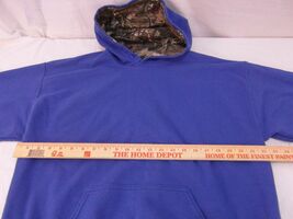 Mens Mossy Oak Light Blue Camo Large Cotton Polyester Hoodie - $17.27