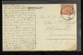 Vintage Postal History Postcard St Martin Calabash Tree Curacao to USA 1911 - £8.99 GBP