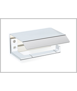 Secret Bath. Polished chrome toilet paper holder with lid. Orio collection - $147.86 CAD