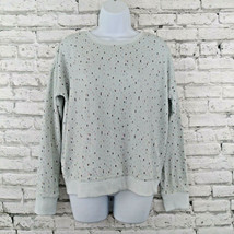 Lauren Conrad Intimates Womens Pajama Top Petite Medium Green Dots Long ... - $15.99