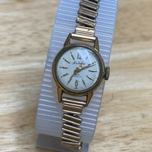 Vintage Lady Sanford Classic Gold Tone Stretch Swiss Hand-Wind Mechanical Watch - £15.11 GBP
