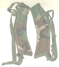 US Army LC-1 Woodland camouflage ALICE pack shoulder pads w repair & straps - $40.00