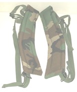 US Army LC-1 Woodland camouflage ALICE pack shoulder pads w repair &amp; straps - £31.60 GBP