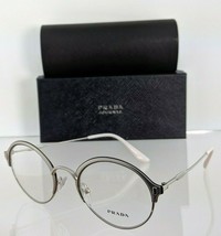 Brand New Authentic Prada Eyeglasses VPR 54V 274 - 1O1 Silver 49mm Frame - £88.49 GBP