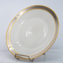 Rosenthal Ivory Duchess China Gold Silver Rimmed Dinner Plate - 9 3/4 in - £29.43 GBP