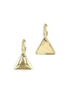 Tiny 14k Gold  triangle 3 mm  charm pendant - £23.52 GBP