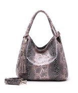 BIG SALE*Individual Fashion Snake Large Capacity Lady Bags New Tassel Em... - £56.59 GBP