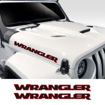 2PCS Car Hood Cover Engine Stickers For Jeep Wrangler JK JL TJ YJ Unlimited Saha - £12.72 GBP