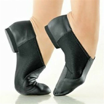 So Danca JZ43 Black Adult Size 3.5 Medium Leather Slip On Jazz Shoe - £23.59 GBP